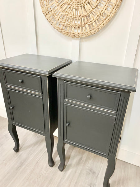 Pair of Black nightstands