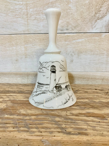 Hand painted ceramic bell made in Oregon