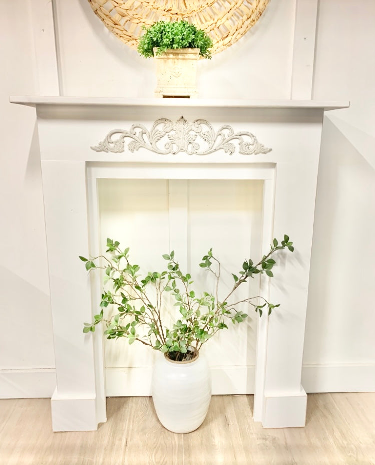 Hand-built by us mantel