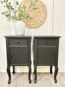 Pair of Black nightstands