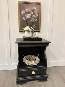 Black nightstand ( 2 available )