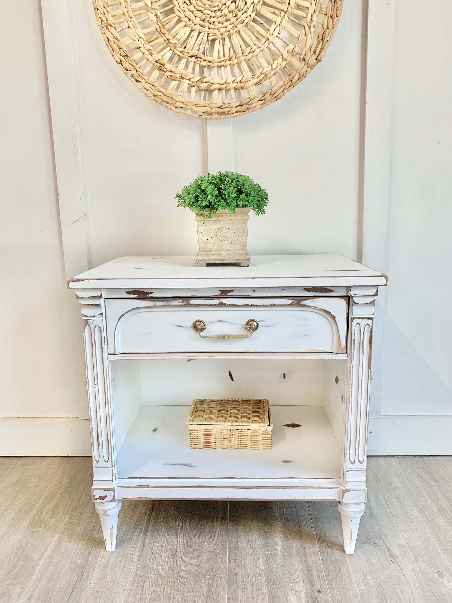 Gazebo White Nightstand