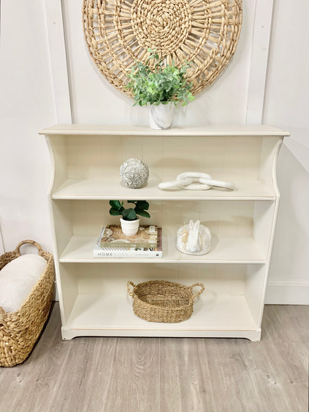 Cottage white bookcase