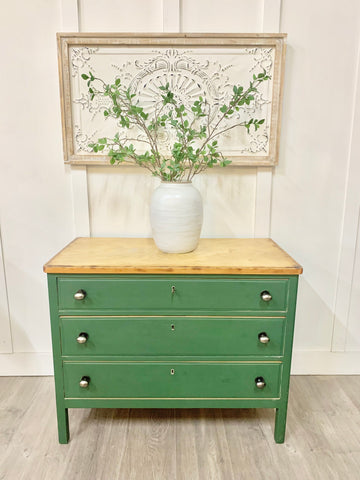 Charlie’s green dresser