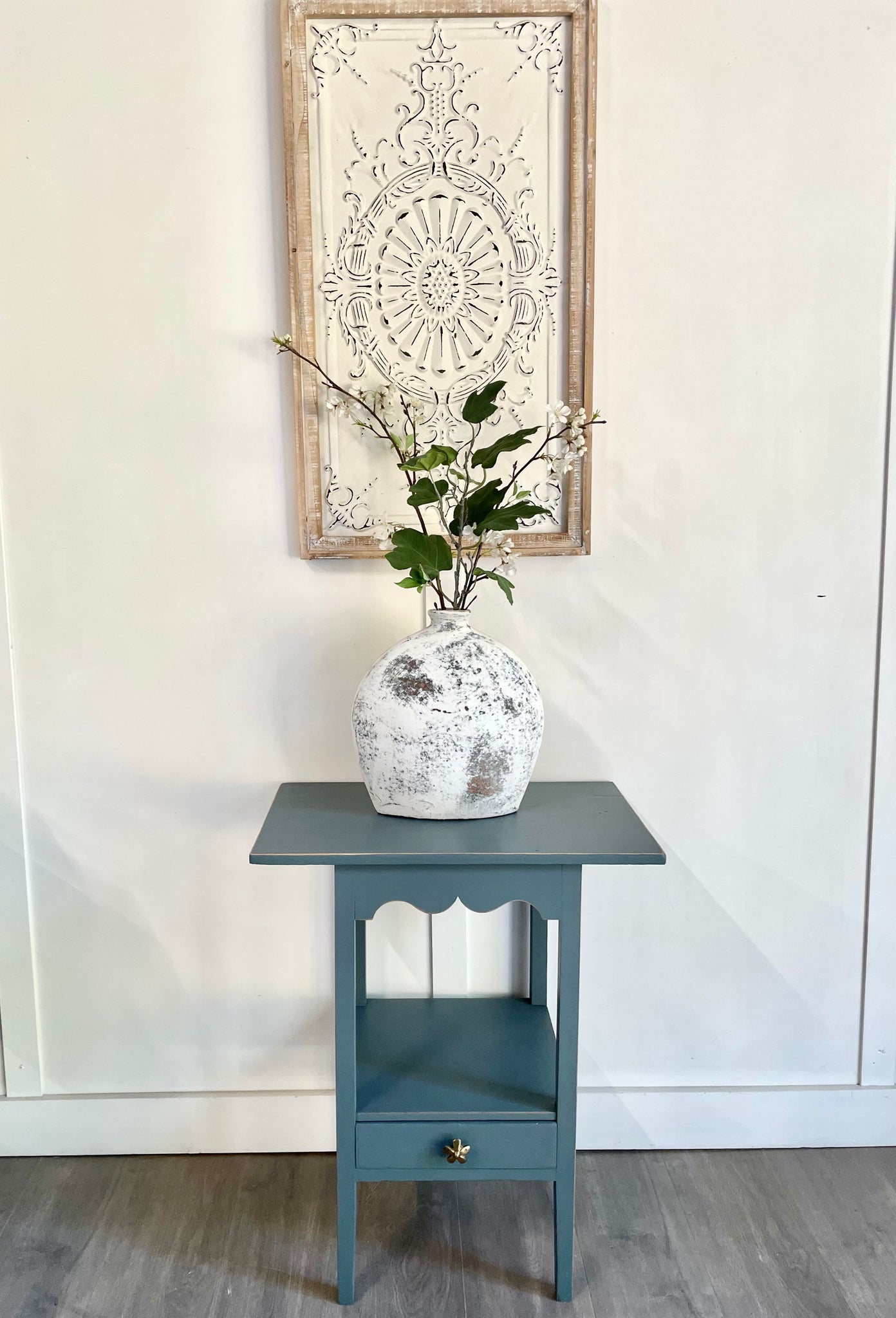 Moody Blue Antique Table