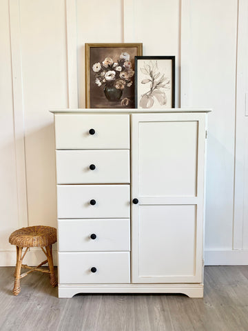 Cottage white Armoire/ dresser