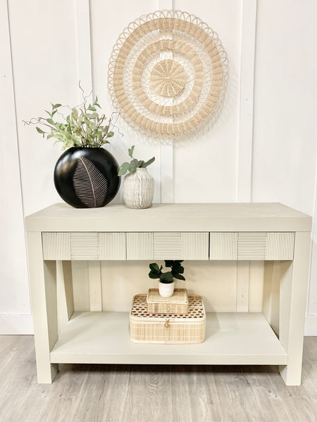 Modern Sofa Table (cottage co. paint “baby deer“)
