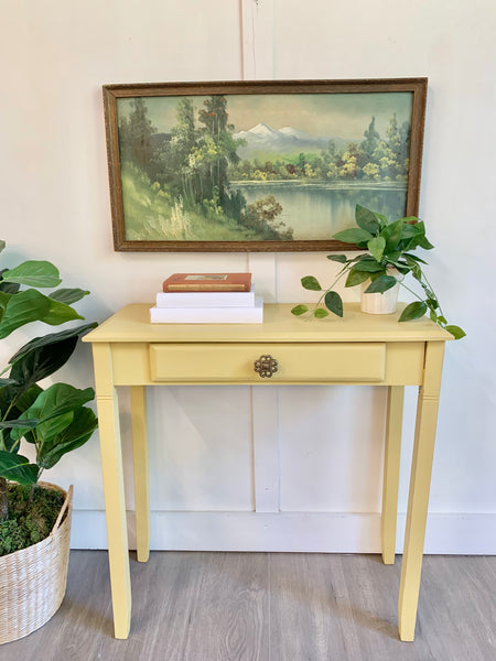 Summer room yellow Entry Table