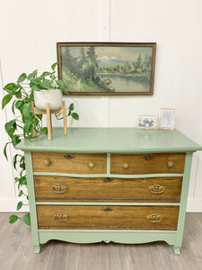 Jenny’s green vintage Dresser