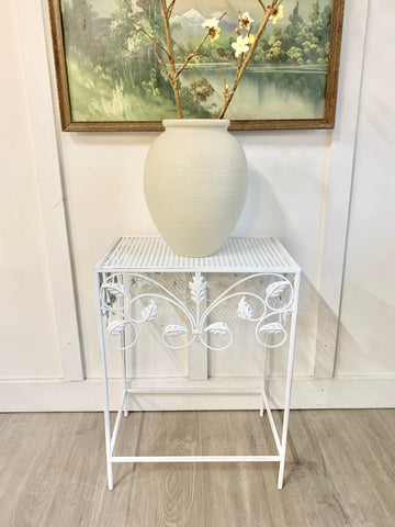 White iron table