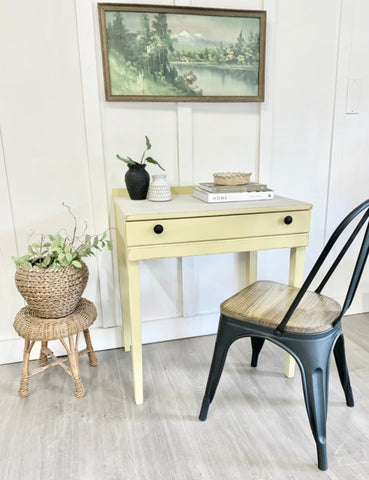 Yellow Writing desk ( cottage co. Paint “ summer room)