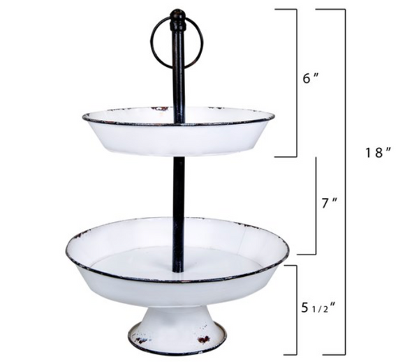 Enamel Two Tier Stand up