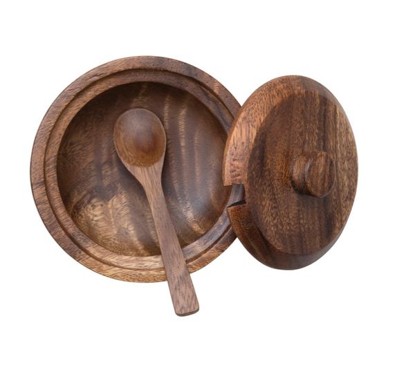 Acadia Wood Bowl and Spoon Set
